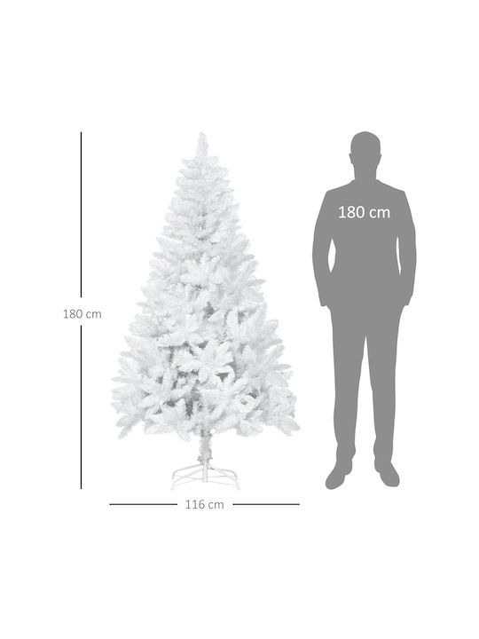 Weihnachtsbaum 180cm mit 550 Zweige Weiß