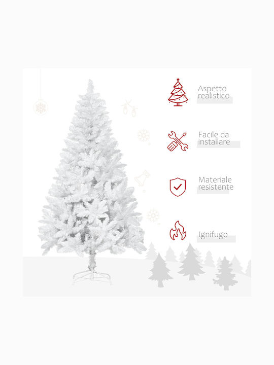 Weihnachtsbaum 180cm mit 550 Zweige Weiß