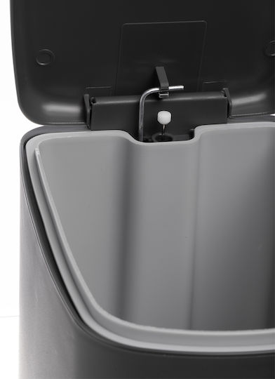 Cyclops Plastic Perie de toaletă Închidere lentă 7lt Gri