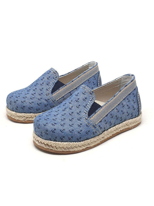 Designer's Cat Women's Leather Espadrilles Blue