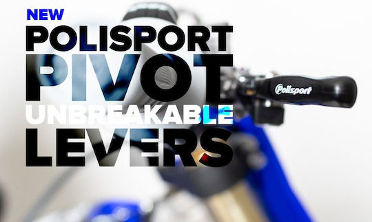 Polisport Set of Motorcycle Brake/Clutch Levers Flexible for Honda CRF 250 Black 8487200007