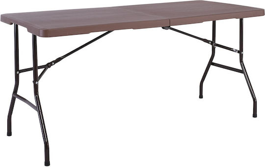 Masă Catering Blow Pliabil 180x74x74buc Maro Masă Catering Blow Pliabil 180x74x74buc Maro