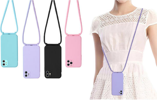 Sonique CarryHang Back Cover Silicone 0.5mm with Strap Lilac (Xiaomi 13)