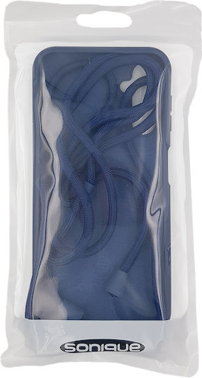 Sonique CarryHang Back Cover Silicon 0.5mm cu Curea Albastru marin (Galaxy A34)
