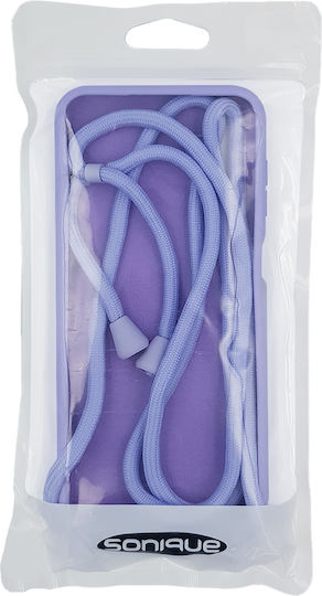 Sonique CarryHang Back Cover Silicone 0.5mm with Strap Lilac (Redmi Note 12 4G)