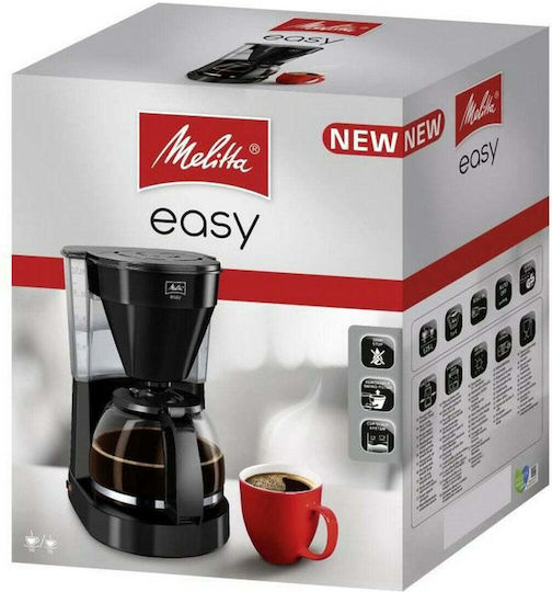 Melitta Easy II Καφετιέρα Φίλτρου 1050W Black