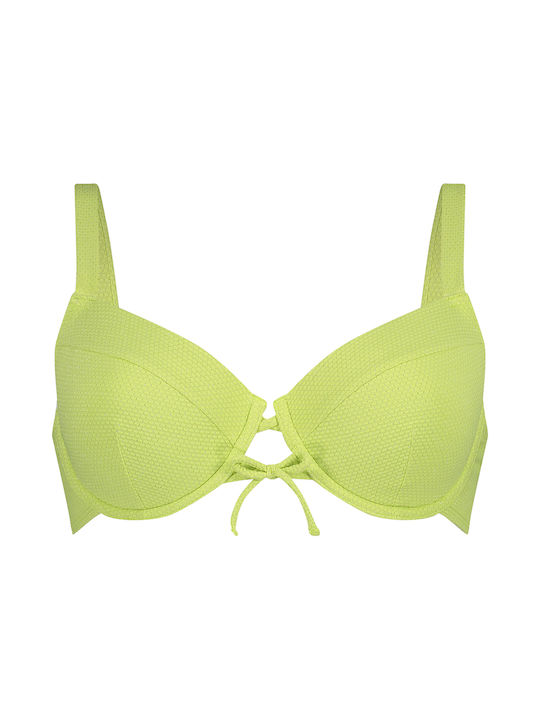 Bikini Bra with Adjustable Straps Green