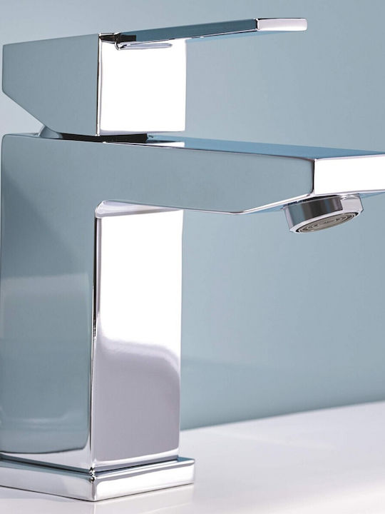 Grohe Sail Cube Αναμεικτική Μπαταρία Νιπτήρα Ασημί