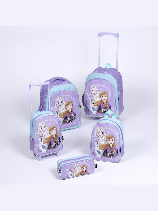 Cerda Frozen School Bag Trolley Elementary, Elementary Lilac