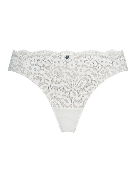 Hunkemöller Women's String with Lace White