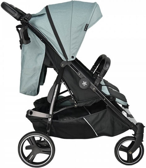 Bebe Stars Double Trouble Double Stroller Suitable for Newborn Light Blue 12.5kg