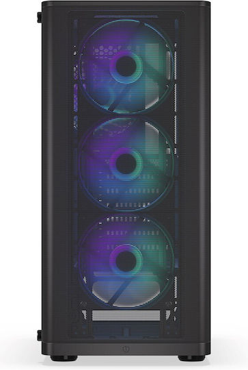 Endorfy Ventum 200 ARGB Gaming Midi Tower Computer Case with Side Window Black