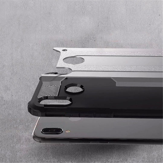 Techsuit Hybrid Back Cover Ανθεκτική Μαύρο (Huawei P20 Lite)