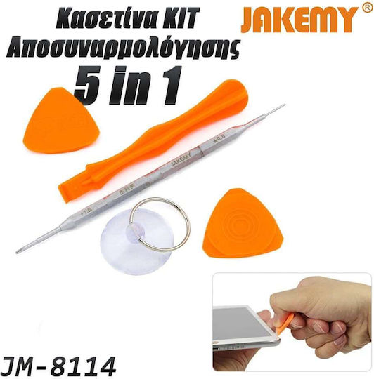 Jakemy Инструмент за разглобяване за Сервиз Мобилни Телефони 5бр JM-8114