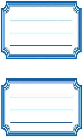 Avery ZDesign Ετικέτες Τετραδίων 7x5cm 12τμχ Frame Blue