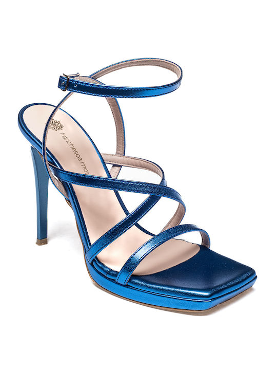 Franchesca Moretti Platform Women's Sandals Blue