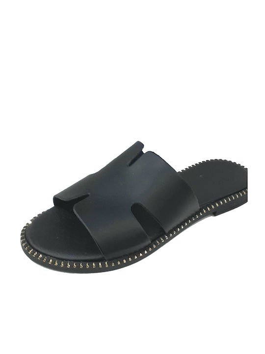 Zizel Damen Flache Sandalen in Schwarz Farbe