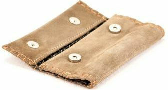 Tobacco Pouch With Magnetic Clasp Beige