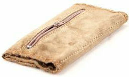 Tobacco Pouch With Magnetic Clasp Beige
