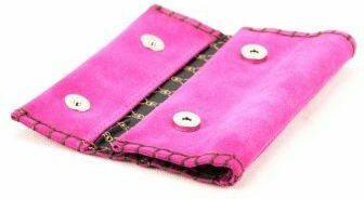Tobacco Pouch With Magnetic Clasp Pink