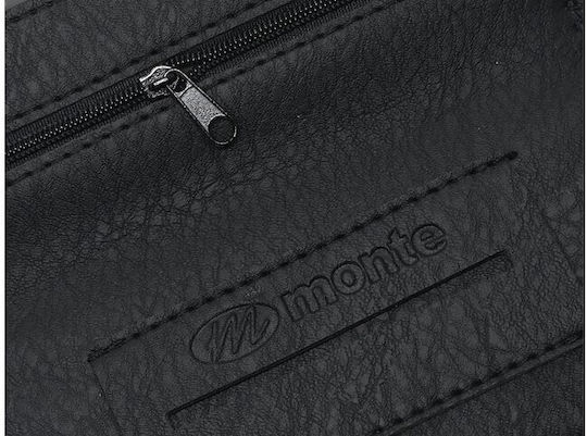 Monte ROXY Lederne Tabaktasche in Orange mit Verschluss 16x8.5cm