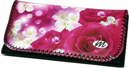 Monte ROXY Pungă Pentru Tutun Din Piele Ecologică Roz Cu Buton 16x8.5cm