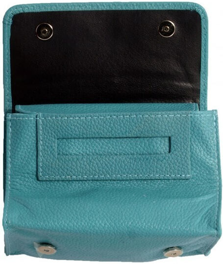 Marvel Beutel Lederne Tabaktasche Blau mit magnetischem Verschluss