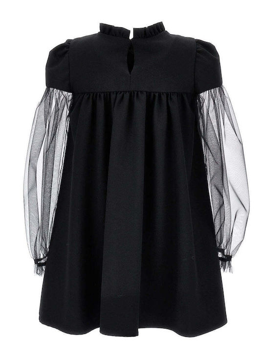 Kinderkleid Langärmelig Schwarz