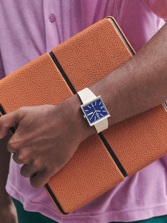 Swatch Swatch Ρολόι Μπαταρίας με Καουτσούκ Λουράκι
