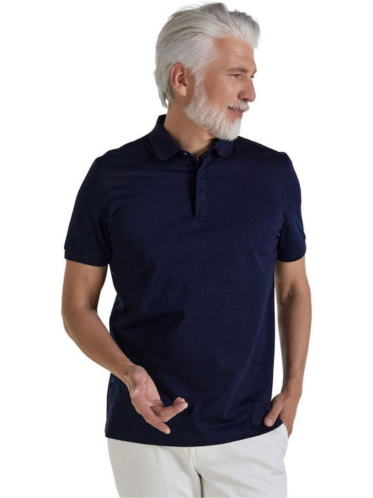 Polo Kurzarmbluse Blau