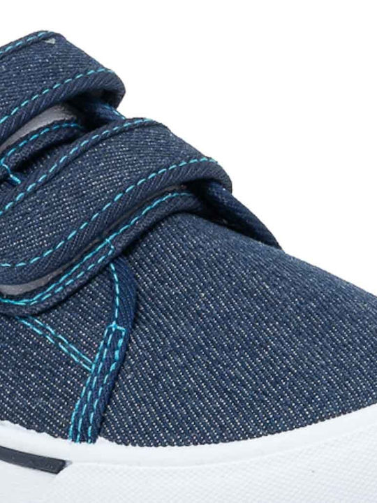 Παιδικά Sneakers με Σκρατς Navy Μπλε