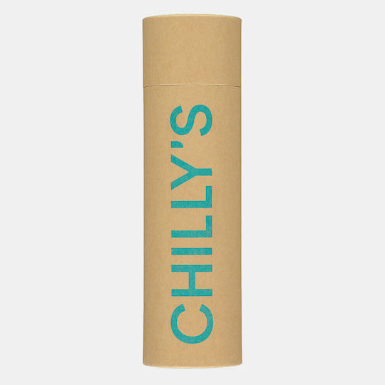 Chilly's All Pastel Sticlă Termos Oțel inoxidabil Fără BPA 500ml Blue