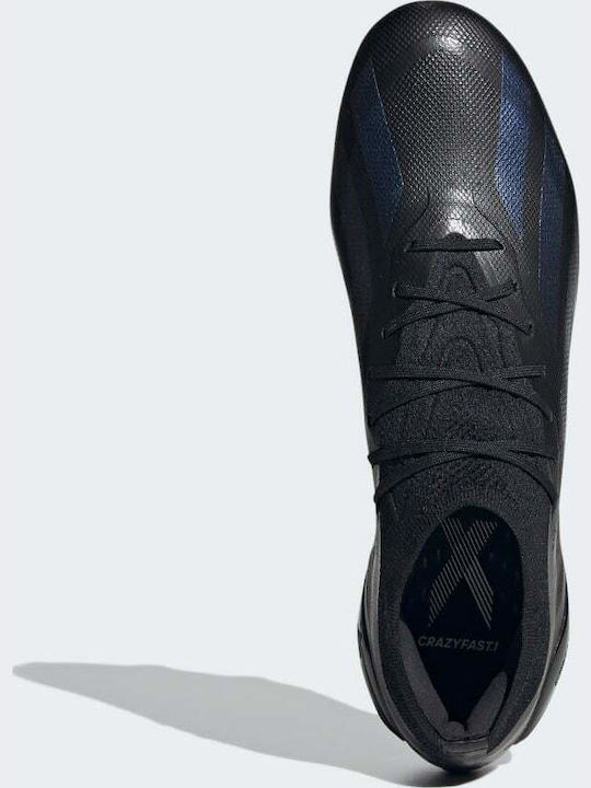 adidas X Crazyfast.1 Football Shoes with Cleats Core Black