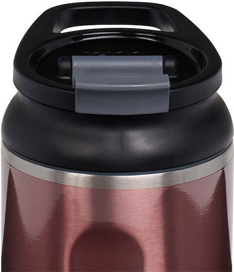 Igloo Tumbler Ποτήρι Θερμός Ανοξείδωτο 354ml Κόκκινο με Καλαμάκι και Λαβή