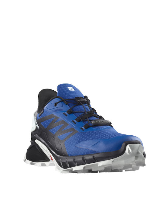 Salomon Supercross 4 Herren Sportschuhe Trail Running Blau Wasserdicht mit Gore-Tex Membran