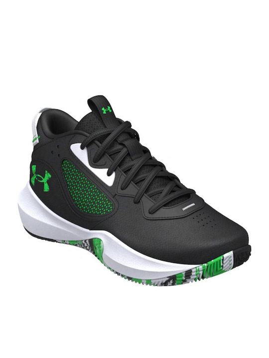 Lockdown 6 Kids Sports Shoes Basketball with Laces Black