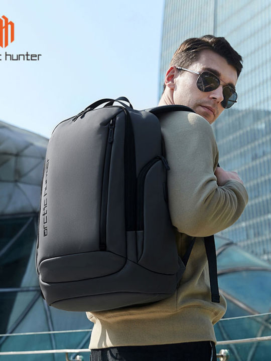 Arctic Hunter Wasserdicht Tasche Rucksack für Laptop 15.6" in Gray Farbe B00554-GY