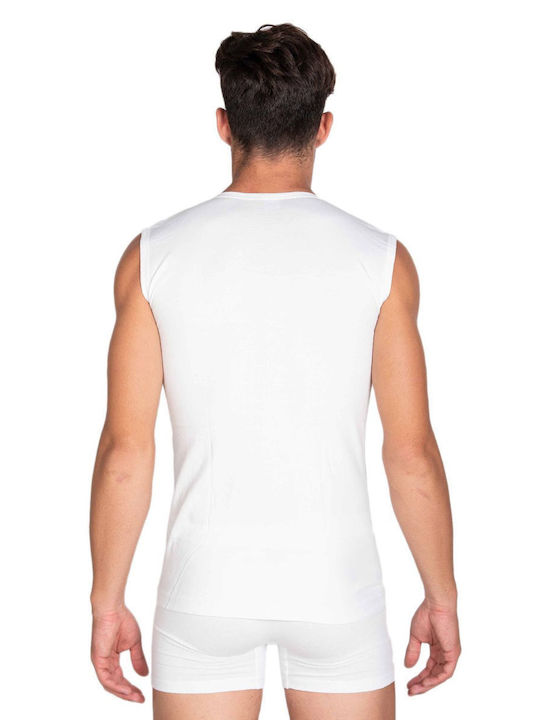 Men's Sleeveless Undershirt White