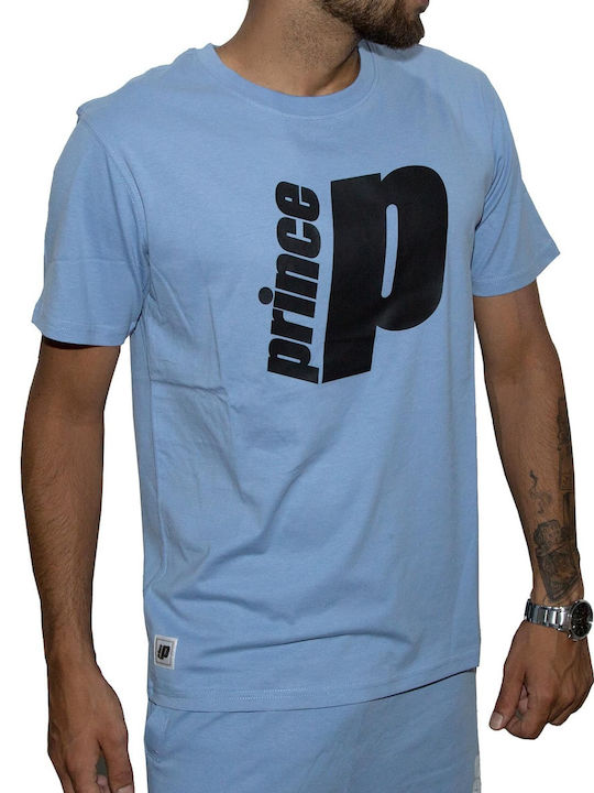 Prince Herren T-Shirt Kurzarm Hellblau