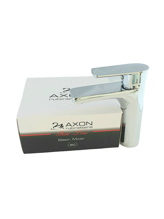 Axon Red Line Αναμεικτική Μπαταρία Νιπτήρα Ασημί
