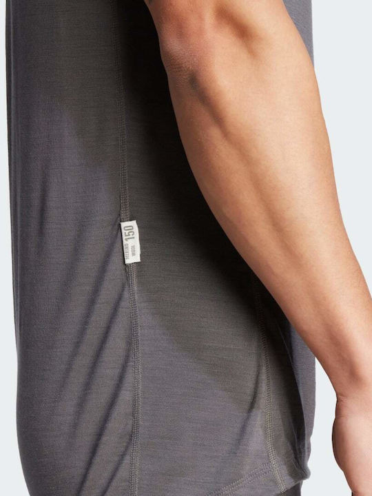 Adidas Terrex Xperior Merino 150 Ανδρική Ισοθερμική Κοντομάνικη Μπλούζα Γκρι