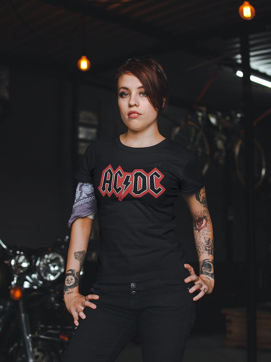 Softworld T-shirt AC/DC Logo σε Κόκκινο χρώμα