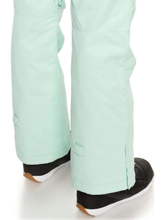 Roxy Diversion ERJTP03185-BDY0 Γυναικείο Παντελόνι Σκι & Snowboard Τιρκουάζ
