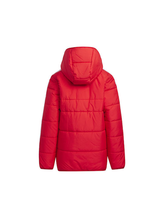 Adidas Kinderjacke Kurz mit Kapuze Rot Lk Pad