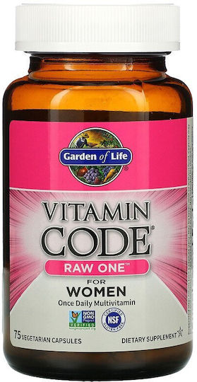 Garden Of Life Vitamin Code Raw One For Women Мултивитамин 75 вегетариански капсули