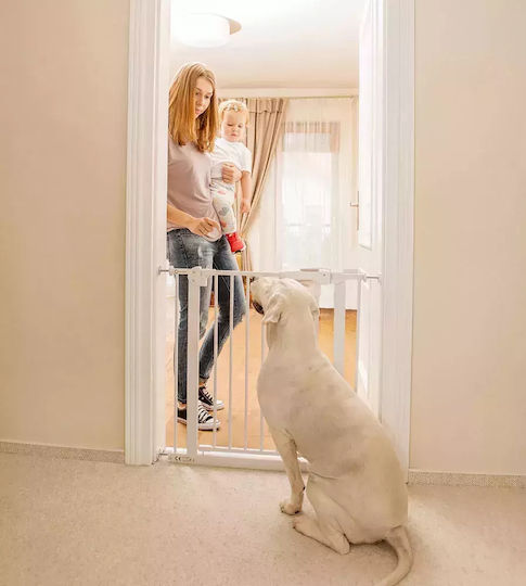 Lionelo Truss Slim Foldable Security Door Simple Placement made of Metal in White Color 105x78cm 1pcs