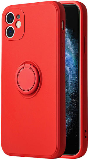 Vennus Задна корица Силикон Червен (iPhone 12 / 12 Pro)
