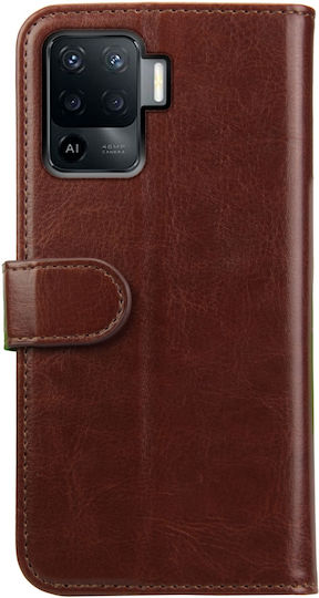 Rosso Element Pu Wallet Piele artificială Maro (OPPO Reno5 Lite)
