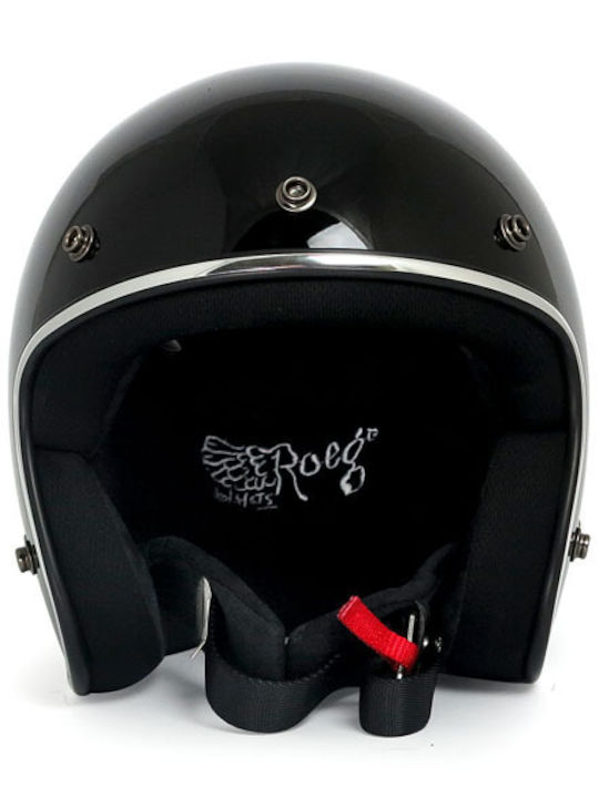 Roeg Jett Gloss Black Κράνος Μηχανής Jet ECE 22.05