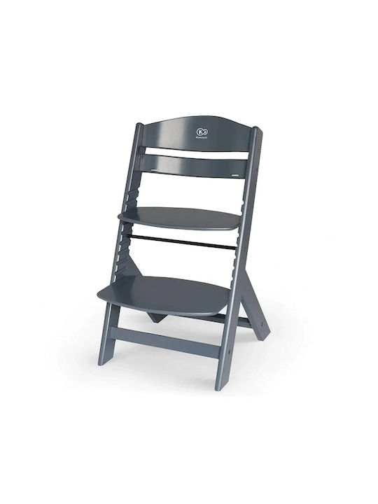 Kinderkraft Enock Baby Highchair 2 in 1 with Adjustable Height Gray